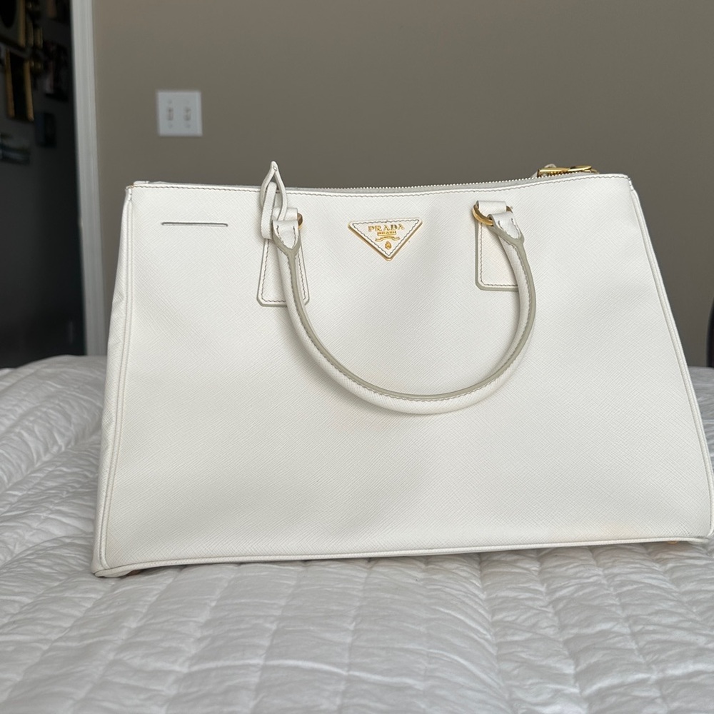 Prada White Leather Handbag